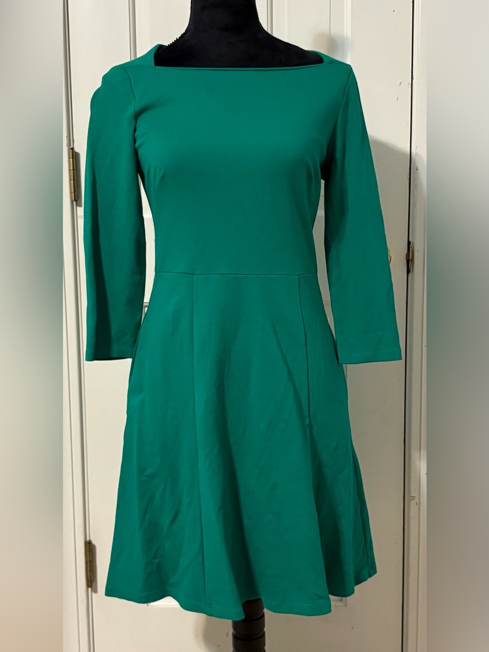 ELIZA J Boatneck Fit-and-Flare Dress WITH POCKETS